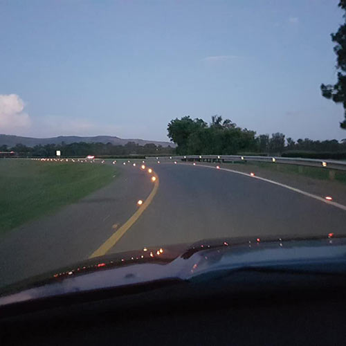 NOKIN Aluminum Solar Road Studs Were Installed In South Africa Freeway